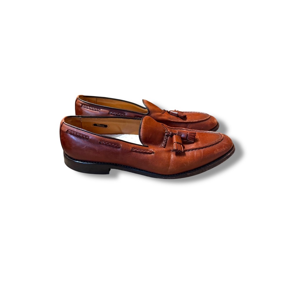 Allen Edmonds Grayson Tassel Loafers Men's Sz 11.5 B Brown Leather Dress Classic